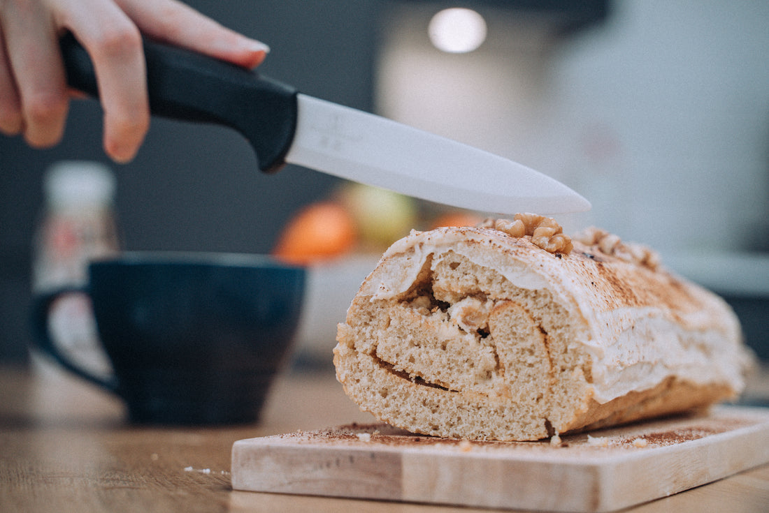 Coffee & Walnut Swiss Roll