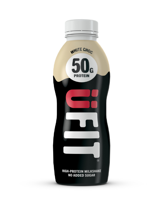 WHITE CHOCOLATE 50G PROTEIN MILKSHAKE - 8x500ML - UFIT High Protein ...