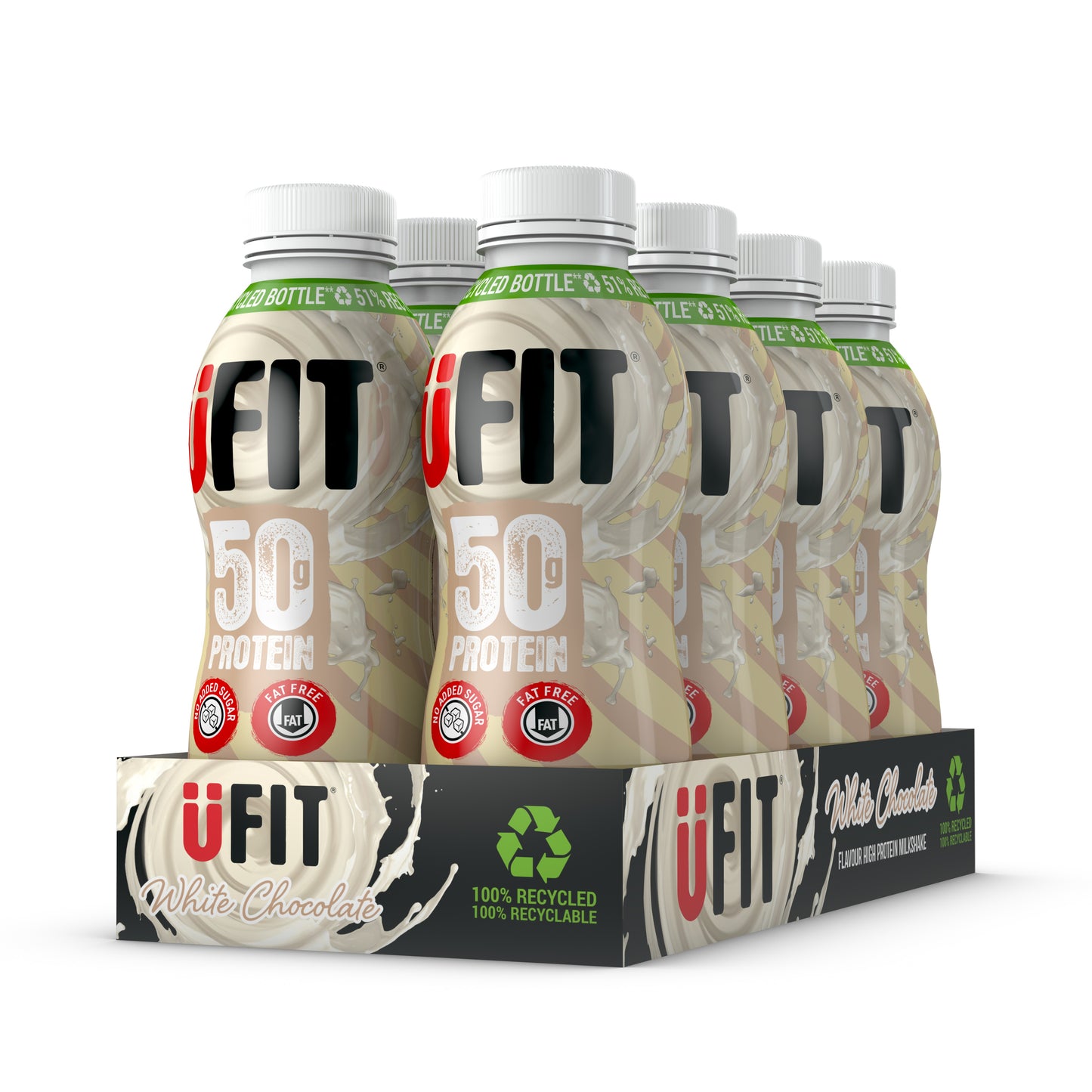 UFIT 50G HIGH PROTEIN SHAKE DRINK – 8 x 500ML