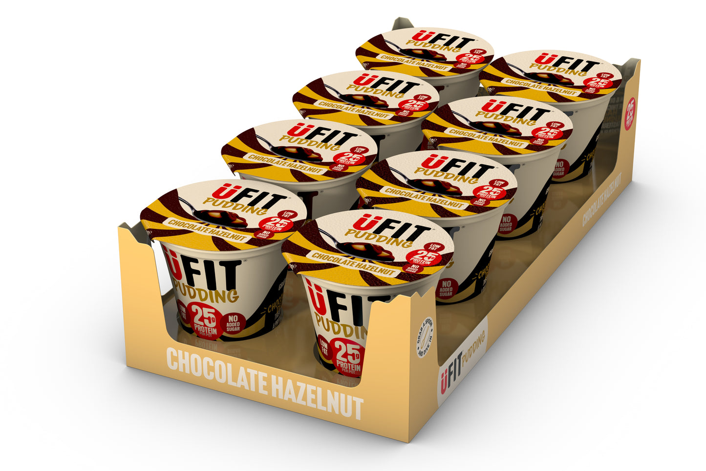 UFIT 25G PROTEIN PUDDING – 8 X 250G. Min Shelf Life: 10 Days