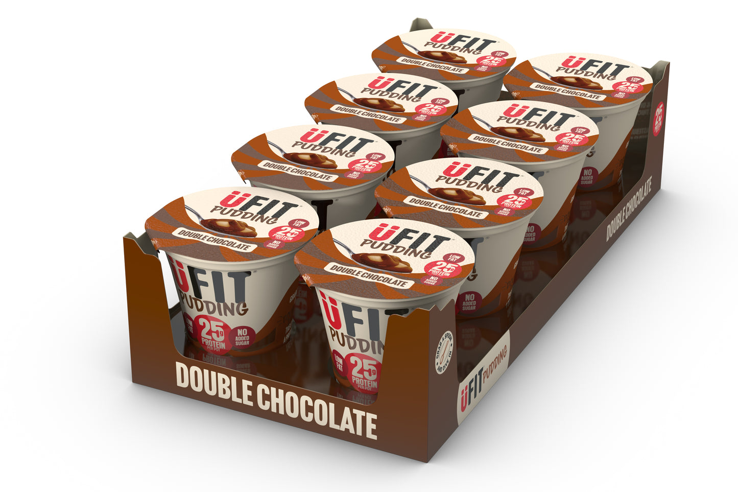 UFIT 25G PROTEIN PUDDING – 8 X 250G. Min Shelf Life: 10 Days