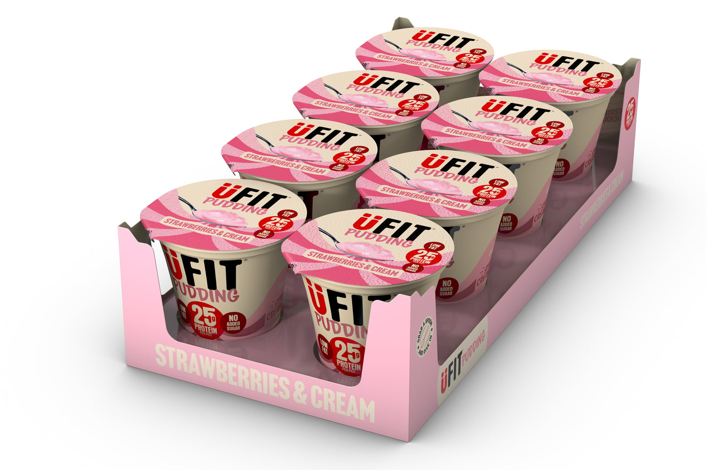 UFIT 25G PROTEIN PUDDING – 8 X 250G. Min Shelf Life: 10 Days