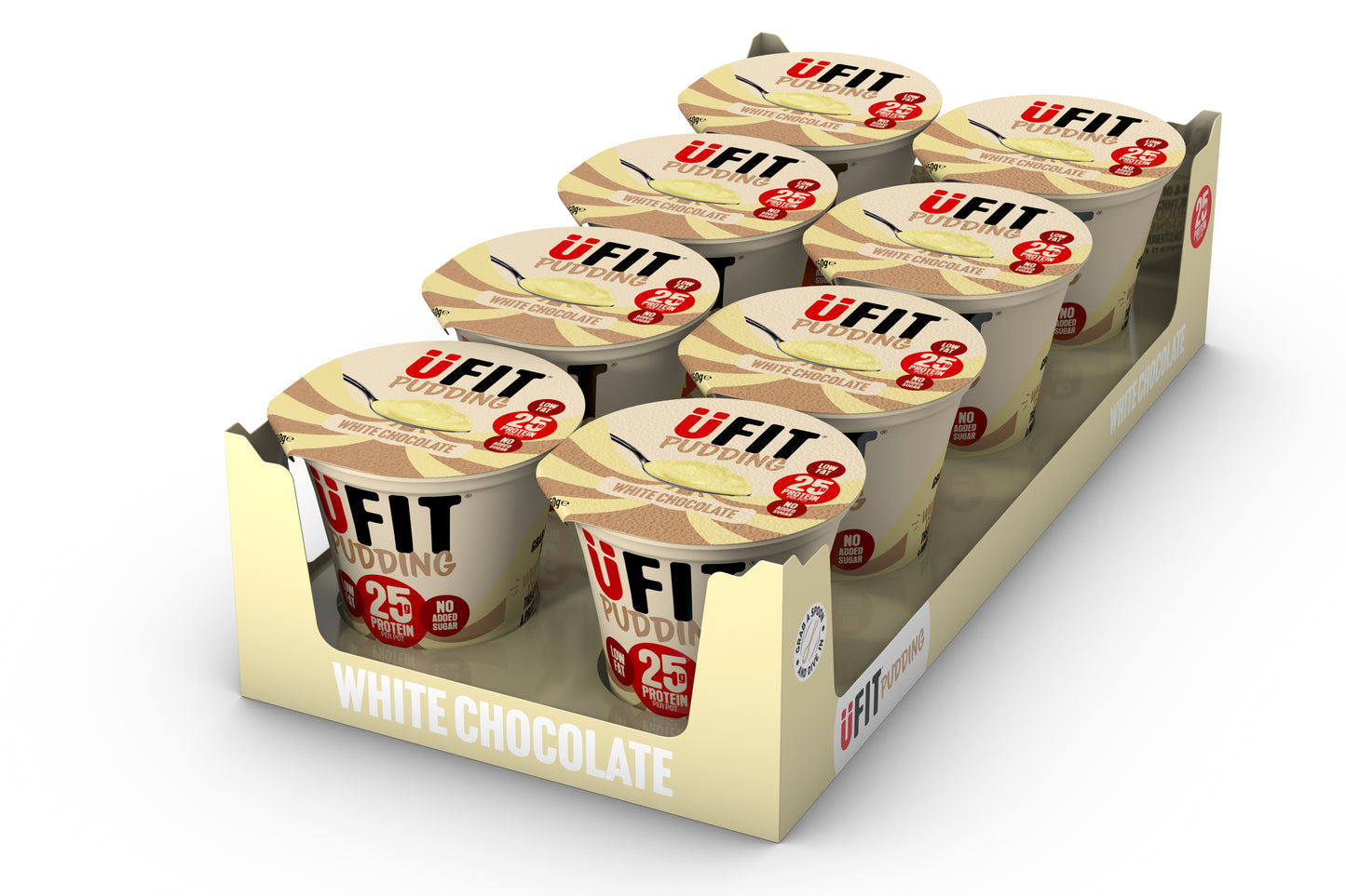 UFIT 25G PROTEIN PUDDING – 8 X 250G. Min Shelf Life: 10 Days