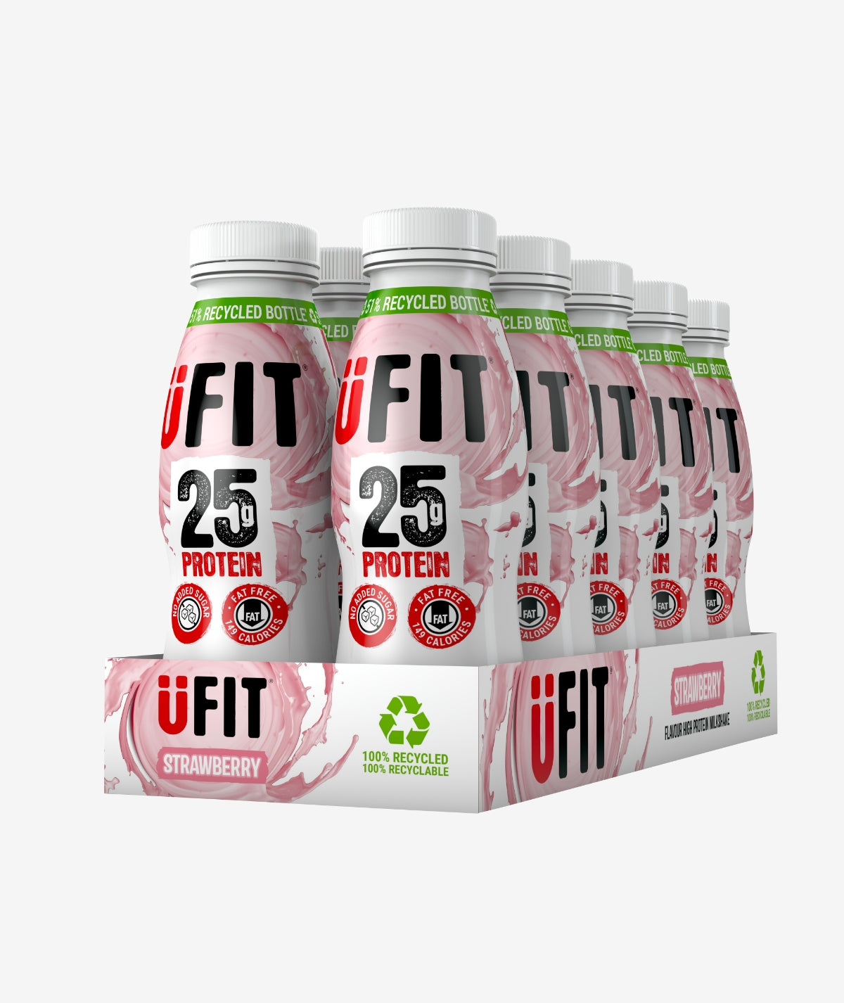 UFIT 25G HIGH PROTEIN SHAKE DRINK - 10x330ML