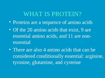 A simple guide protein and amino acids