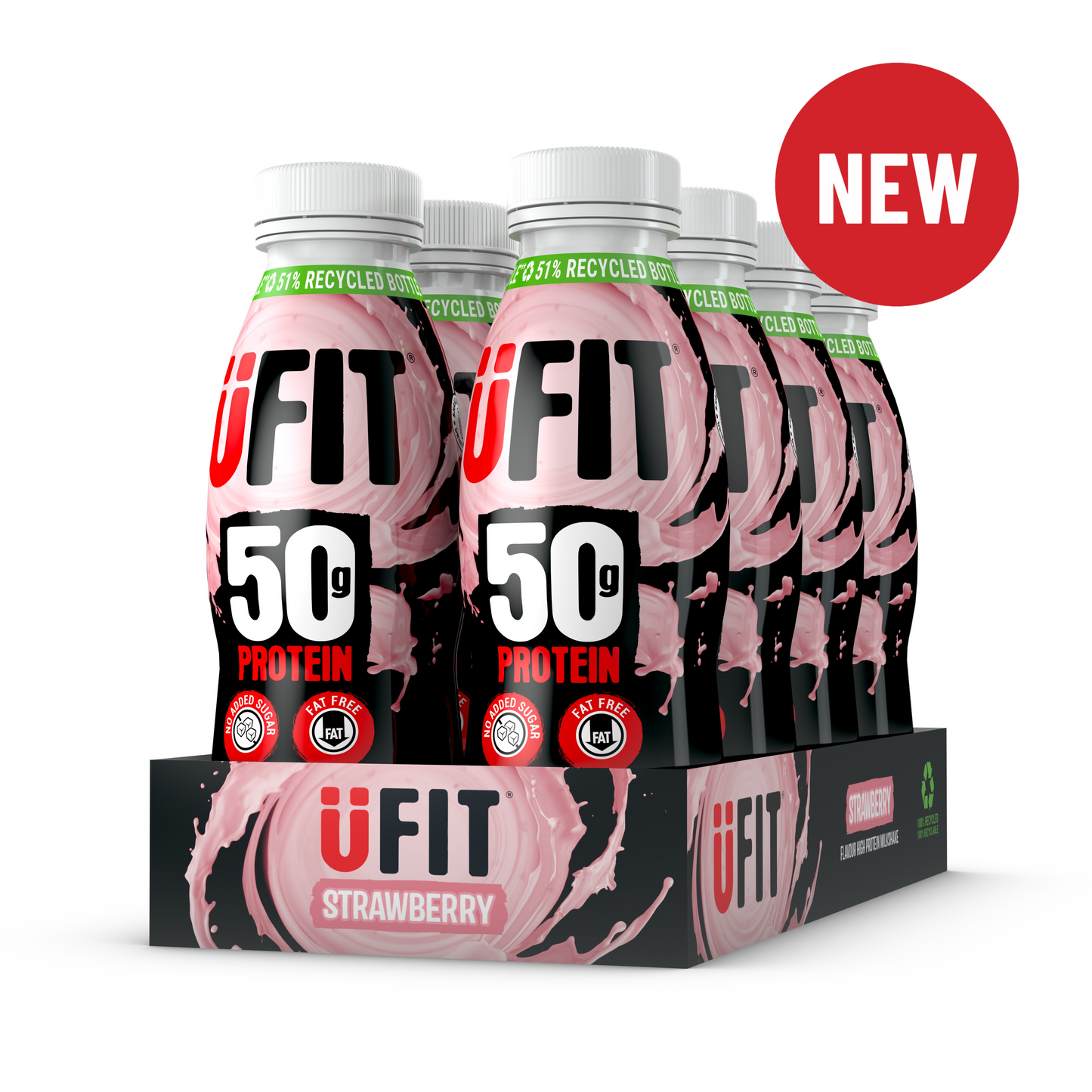 UFIT 50G HIGH PROTEIN SHAKE DRINK – 8 x 500ML