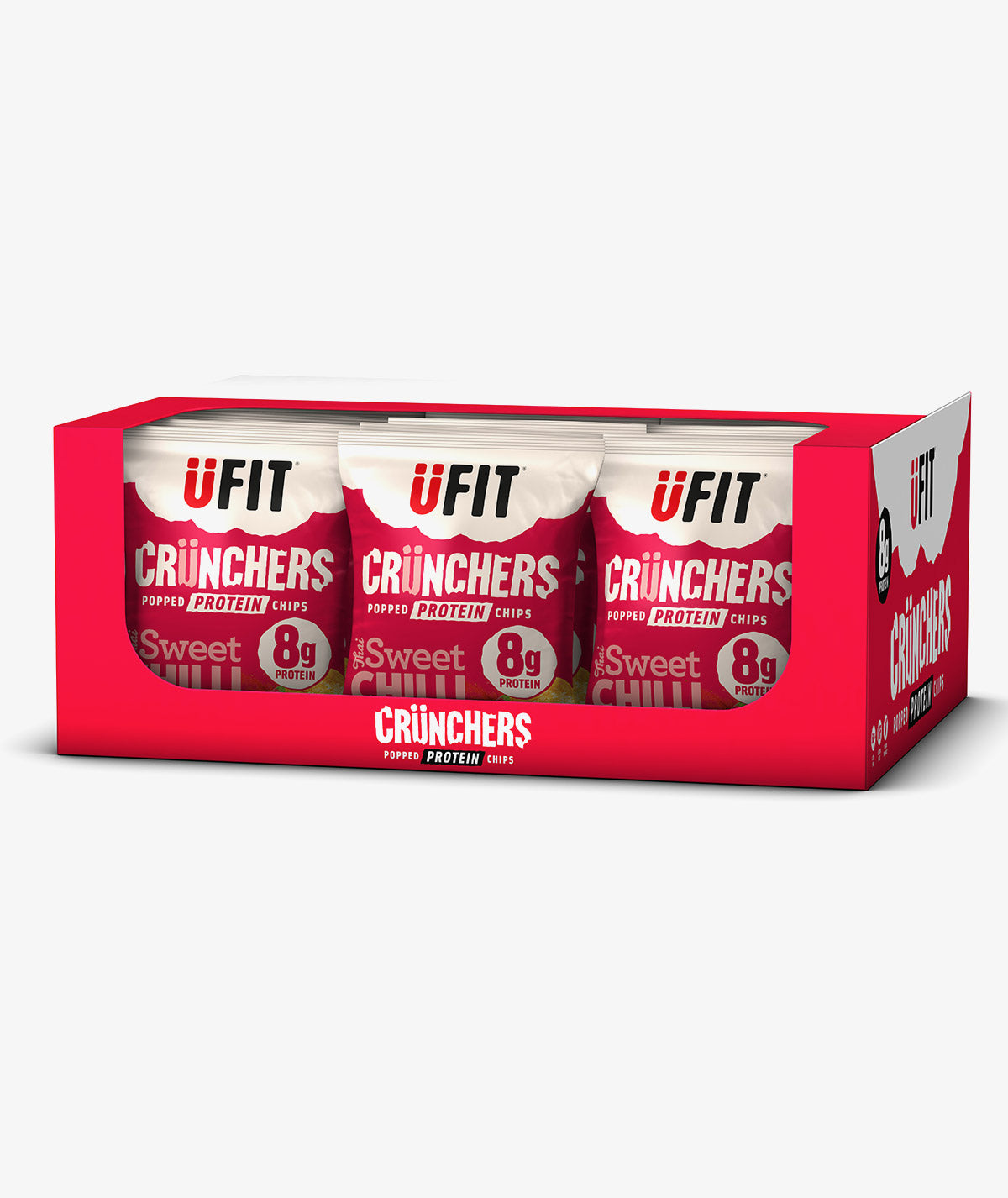 UFIT CRUNCHERS HIGH PROTEIN POPPED CHIPS - 18x35g