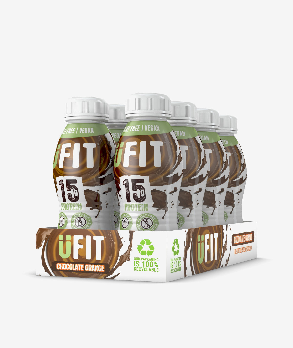 UFIT VEGAN CHOCOLATE ORANGE - 3 CASES FOR £24