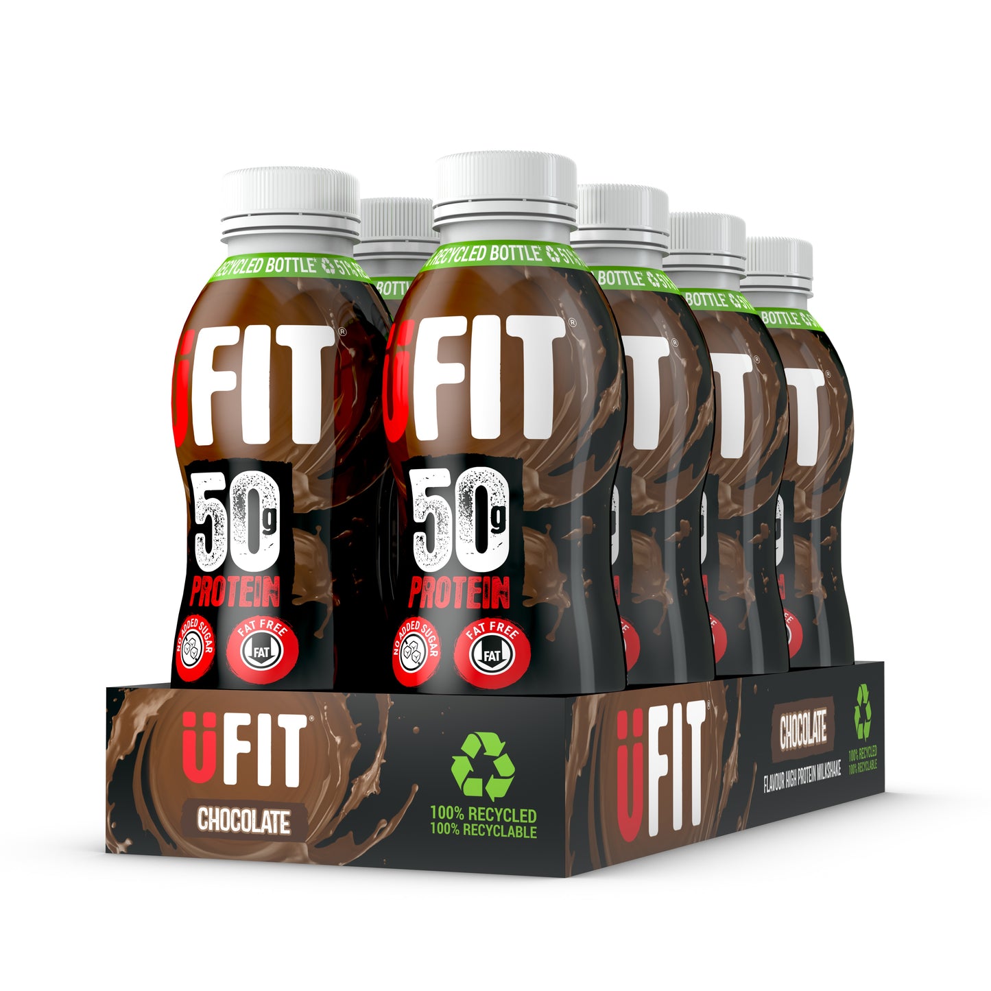 UFIT 50G HIGH PROTEIN SHAKE DRINK – 8 x 500ML (PACKS MAY VARY)