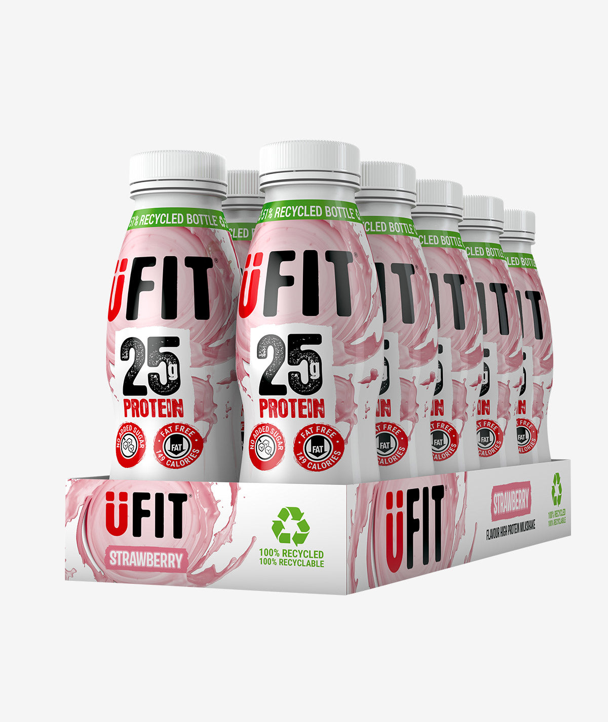 UFIT 25G PROTEIN - 3 CASES OF 10 FOR £36.99 (30 BOTTLES)